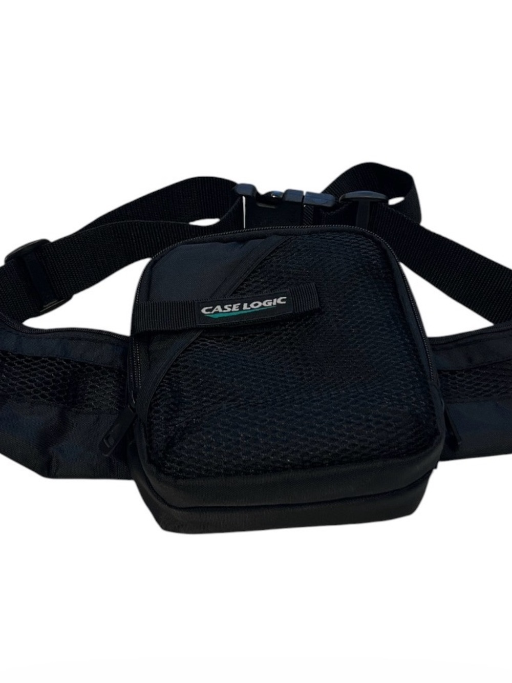 CASELOGIC RETRO Black Waist Pack CDs DVDs Games Belt Bag Camera Phone Wallet